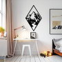 Wallity Montain 1 Escultura de Pared Negra